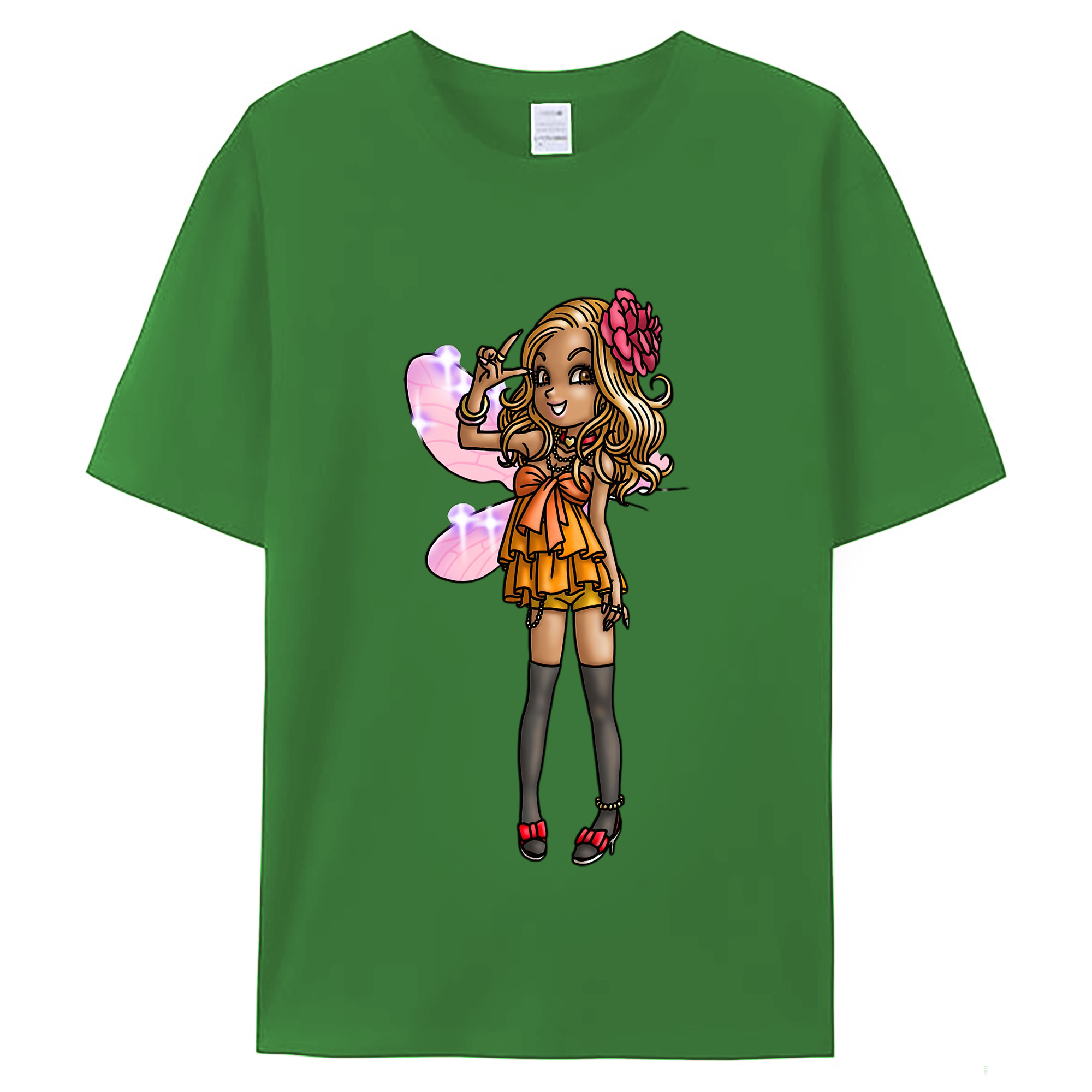 （画像用） ドラゴンクエスト Doragon Kuesuto Dragon Quest レディースカジュアルプリントTシャツ（綿100％）